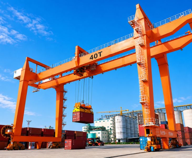 40T Double Girder Gantry Crane for Container Handling in Vietnam