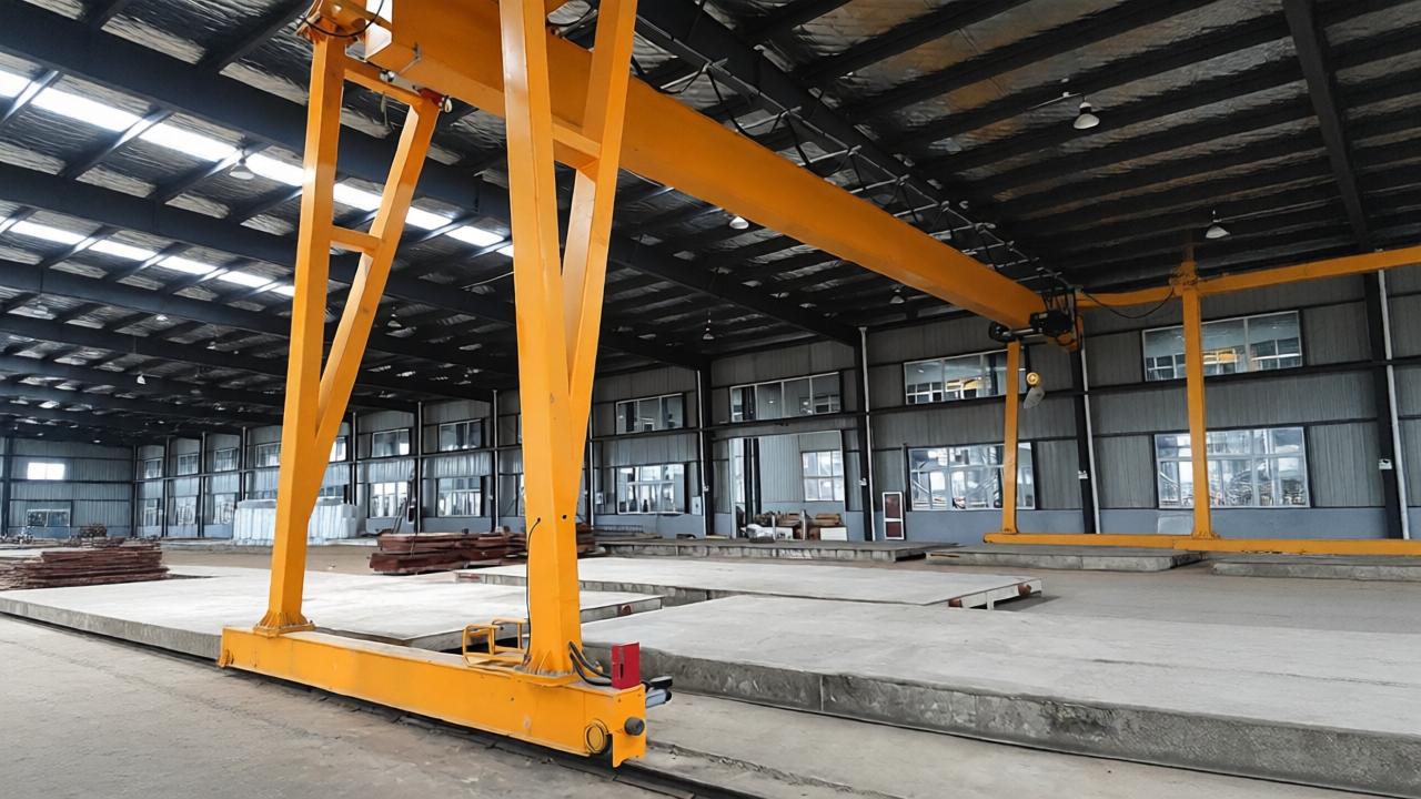 single beam rail mounted crane