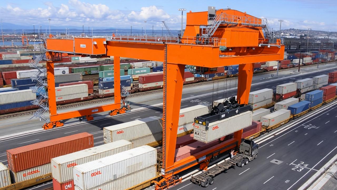 Rail Mounted Container Gantry Crane2