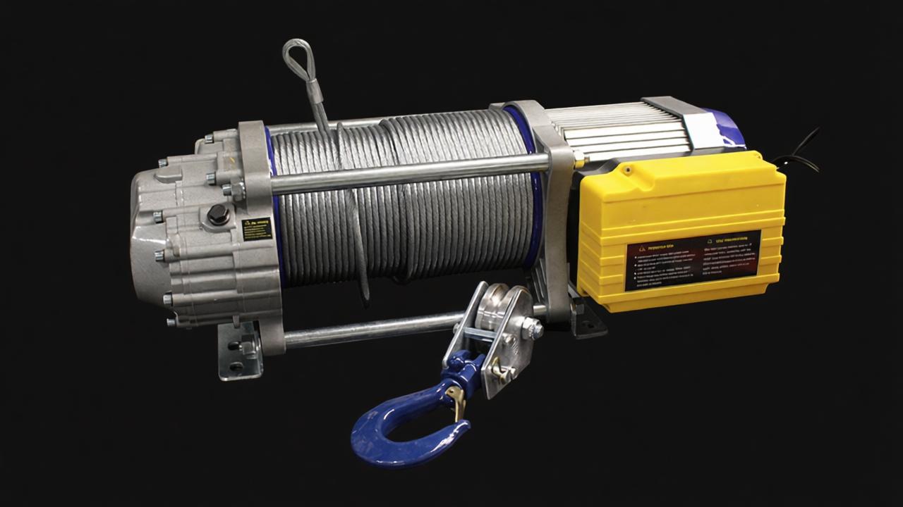 single drum crane winch